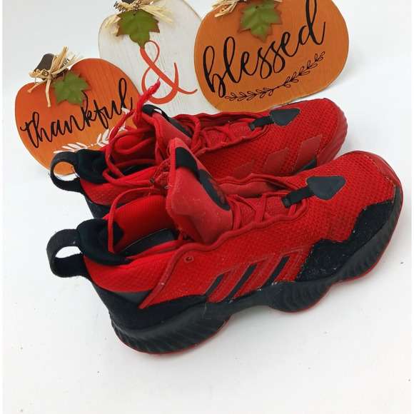 Adidas Mens Size 4.5 Red Athletic Shoes LVL 029002 - Picture 15 of 16